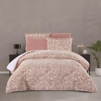 مفرش شتوي مخمل فرو مقاس كوين 6 قطع - فيرون - لحمي...