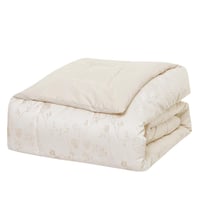 مفرش صيفي مزدوج جاكار 7 قطع - سيرينا - بيج فاتح