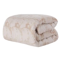 مفرش شتوي مزدوج مخمل فرو 6 قطع - اورنيلا - كريمي -...