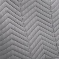 مفرش صيفي مزدوج مضغوط 6 قطع - فيلادلفيا - رمادي