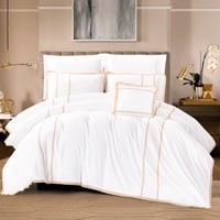 مفرش صيفي مزدوج عرائسي دانتيل 7 قطع - كاساندرا - ا...