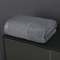 منشفة قطن بامبو مقاس وسط - رمادي غامق