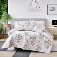 مفرش صيفي مزدوج مضغوط 6 قطع - نيرون - اوف وايت - ر...