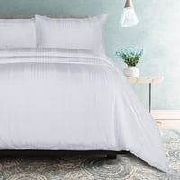 بيت لحاف مقاس كوين فندقي قطن 4 قطع - ابيض