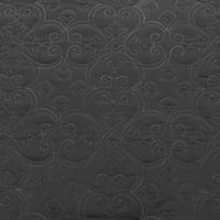 مفرش صيفي مفرد ونص 6 قطع - كارلين - رمادي غامق