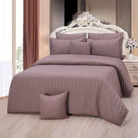 مفرش قطن الغيمة الفندقي مزدوج 9 قطع - ألفيرا - زهر...