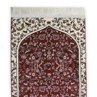 سجادة صلاة صفاء - احمر - بيج