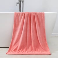 منشفة كورال فليس - اشيل - مقاس كبير - 160x80 - زهر...