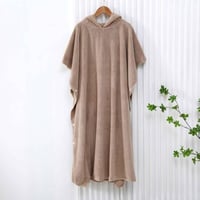 روب استحمام أزرار في الجوانب وقبعة - بلباو - مقاس...