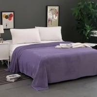 بطانية مخمل مفرد - بنفسجي