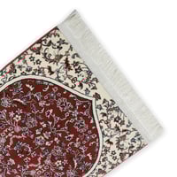 سجادة صلاة صفاء - احمر - بيج