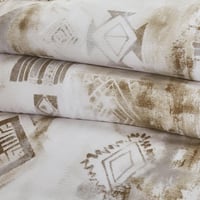 طقم بيت لحاف بدون حشوة مزدوج 6 قطع - امالينا -ابيض...