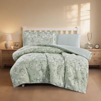 مفرش صيفي مفرد ونص 4 قطع - اديلين - اخضر فاتح - رص...