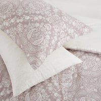 مفرش قطن صيفي مفرد ونص ٤ قطع - نولين -رمادي - سكري