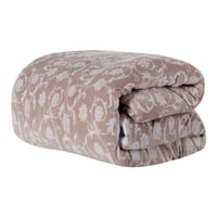 مفرش شتوي مزدوج مخمل فرو 6 قطع - اورنيلا - بيج غام...