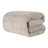 مفرش شتوي مزدوج مخمل فرو 6 قطع - اورنيلا - كريمي -...