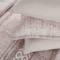 مفرش صيفي مزدوج وجهين ٧ قطع - اوركا -بيج غامق - بي...