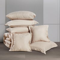 مفرش فندقي فاخر كوين ناعم 9 قطع – سولين Soline- بي...