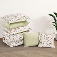 مفرش قطن صيفي مقاس كوين 8 قطع - نيفورا - سكري - اخ...