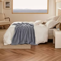 بطانية مخمل محفور لافيتا 200 × 230 - رمادي