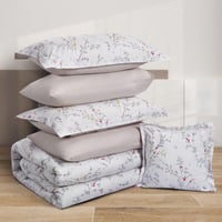 مفرش صيفي مزدوج وجهين 7 قطع - ماريتا - اوف وايت -...