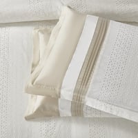 مفرش صيفي مزدوج مطرز مزين بالدانتيل 7 قطع - بولكير...