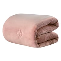 مفرش شتوي مخمل مفرد ونص 4 قطع - تالورا - بني غامق...