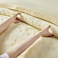 مفرش صيفي مزدوج مطرز مزين بالدانتيل 7 قطع - ايسولد...