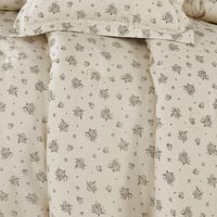 مفرش قطن صيفي مزدوج 8 قطع - زافيرا - بيج فاتح - بي...