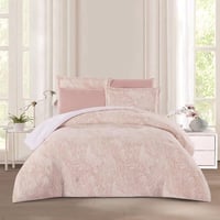 مفرش شتوي مزدوج مخمل فرو 6 قطع - اورنيلا - لحمي