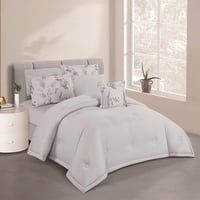 مفرش صيفي مزدوج 7 قطع - كلاودي - رصاصي