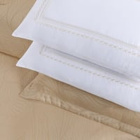 مفرش صيفي فاخر كوين جاكار مطرز 8 قطع – رومينا - بي...