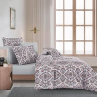 مفرش صيفي مزدوج وجهين ٧ قطع - اوركا - ابيض عاجي -...