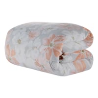 مفرش شتوي مخمل مقاس كوين 6 قطع - اودري - رصاصي - خ...