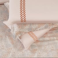 مفرش صيفي مزدوج تنسيل قطن 300 غرزة + مخدة هدية