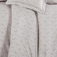 مفرش قطن صيفي مقاس كوين 8 قطع - نوفارين - رمادي