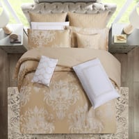 مفرش صيفي فاخر مزدوج جاكار مطرز 12 قطعة – كاسيانا...