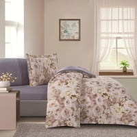 مفرش صيفي مفرد ونص 4 قطع - ليتون - بيج - رمادي غام...