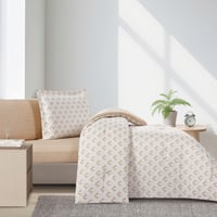 مفرش صيفي مفرد ونص 4 قطع - اديلين - سكري-بيج