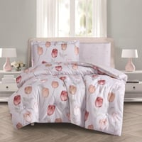 مفرش صيفي مفرد ونص 4 قطع - متعدد الألوان