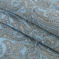 مفرش قطن صيفي مفرد ونص 4 قطع - فاليريا - ازرق - بي...