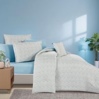 مفرش قطن صيفي مقاس كوين 8 قطع - نوفارين - سكري - ا...