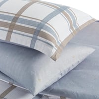 مفرش صيفي مفرد ونص 4 قطع - ليتون -كريمي - رصاصي غا...