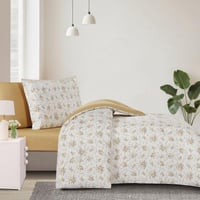 مفرش قطن صيفي مفرد ونص ٤ قطع - نولين -كريمي - بيج...