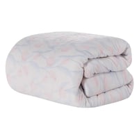 مفرش شتوي مزدوج مخمل فرو 6 قطع - سفانا - أبيض - سم...