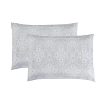 مفرش صيفي مزدوج جاكار 6 قطع - فريدا - رصاصي