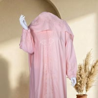 ثوب صلاة بسحاب مطرز - غفران - وردي