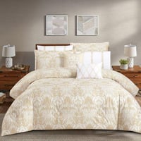 مفرش قطن عالي النعومة مزدوج 300 غرزه 8 قطع - ايليو...