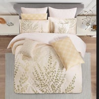 مفرش صيفي مزدوج 10 قطع - ريفيرا - كريمي غامق