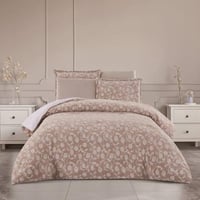 مفرش شتوي مزدوج مخمل فرو 6 قطع - اورنيلا - بيج غام...